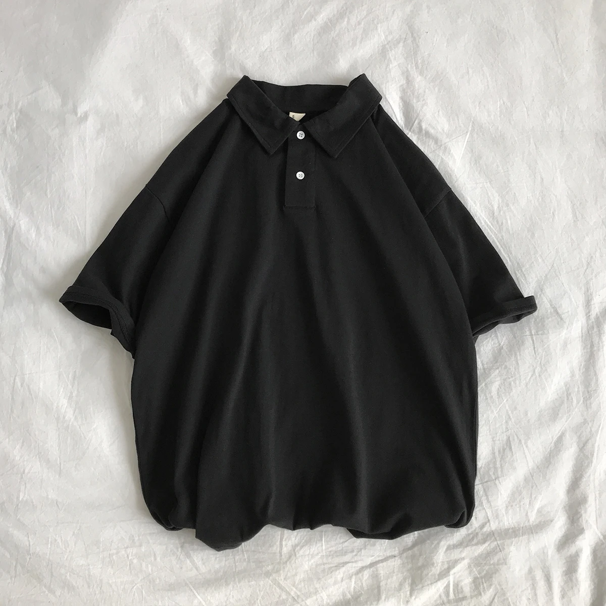 Для мужчин Поло рубашка Camisa Masculina рубашки для мальчиков, хлопковая футболка с коротким рукавом самых лучших брендов, Майки летние спортивные Майки golftennis Blusas топы черного цвета - Цвет: Черный