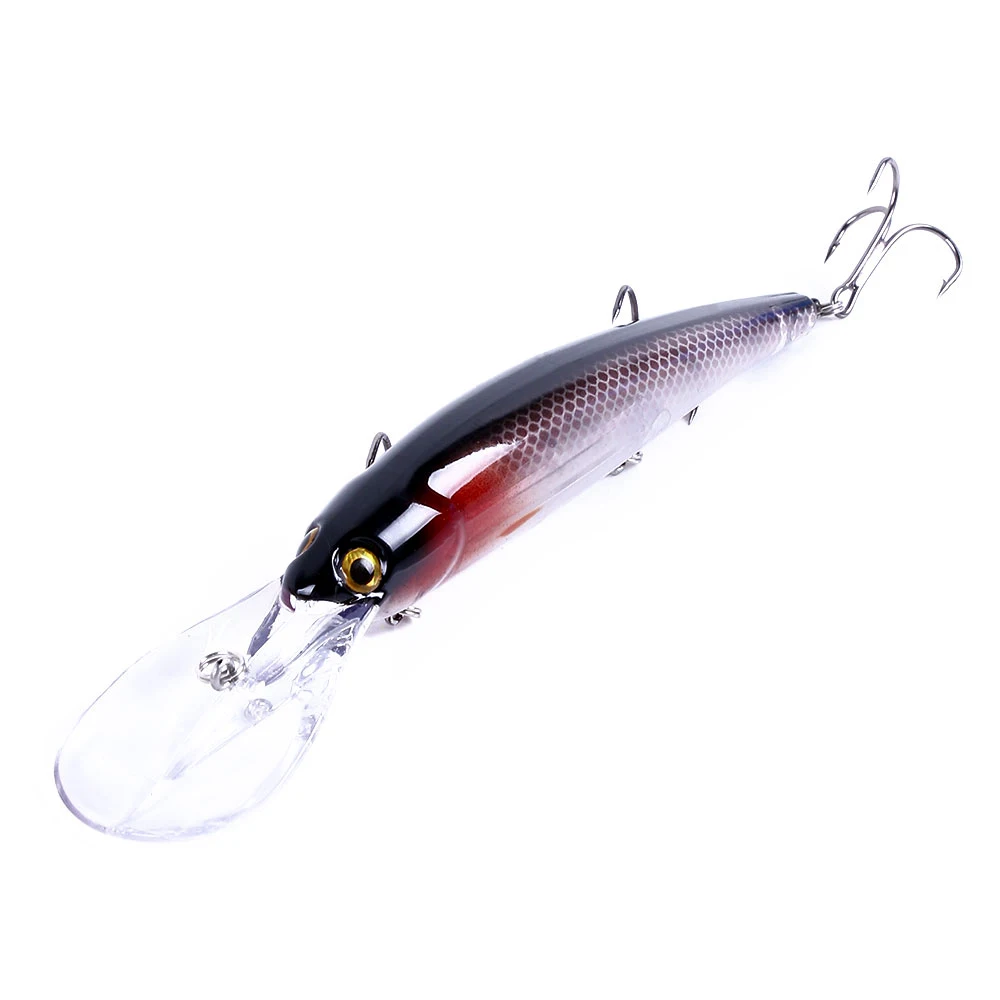 Deep Diving Minnow Wobbler Lure - Premium Fishing Bait for Bass, Pike, Walleye, and Perch