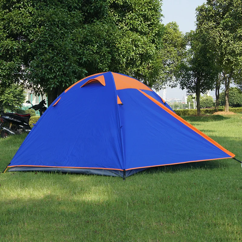 Two-people Tent Double Layer Double Door Awning Couples Tent Outdoor Camping Warm Waterproof Tent Manufacturers Wholesale