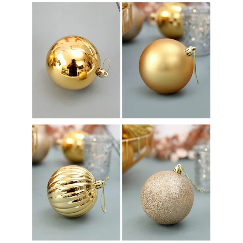 34pcs / 6cm Christmas Tree Decoration Ball Decoration Christmas Party Hanging Ball Assorted Set Tree Decoration Orname x