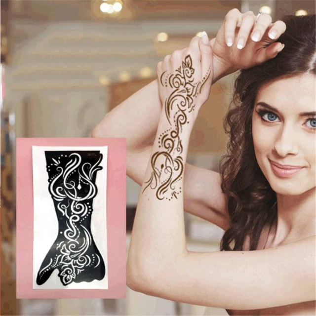 Rose Henna Stencil