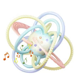 Jouets pour bébés de 0 à 12 mois, boules de dentition Montessori, anneau de dentition pour nouveau né, jouets pour garçons, cintre Mobile, hochets sensoriels, cadeau pour tout petit 
