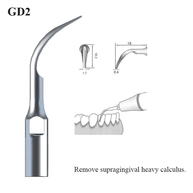 Dental Ultrasonic Scaler Tip Scaling Periodontics Endodontics Dentists Multifunction Endo Perio Scaling Tips Dental Instrument GD2
