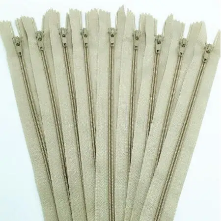 BEIGE 100 шт. нейлоновые молнии, Bantoye 8 дюймов красочные швейная молния поставки для портновский пошив ремесел, 20 разных цветов - Цвет: BEIGE