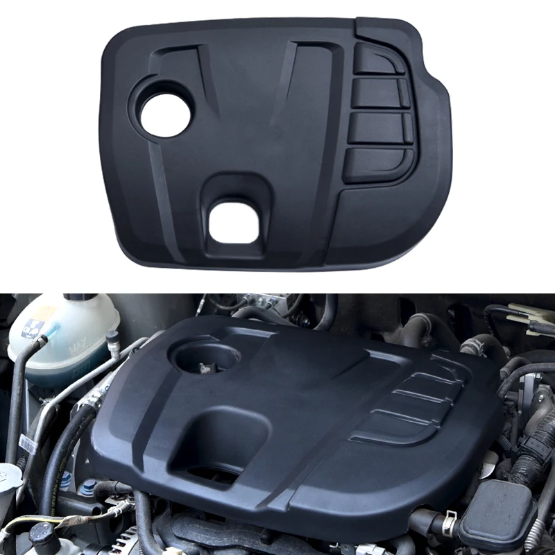 Черный корпус двигателя из АБС DWCX аксессуары для капота автомобиля подходит Nissan
