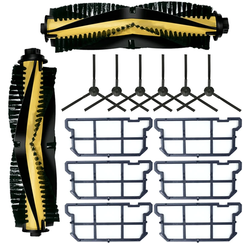 Filtro Hepa Escova Lateral Principal para Robô Aspirador de pó Revestimento de Escova Hepa para Ilife V7s v7 V7s Pro Ilife V7s Plus