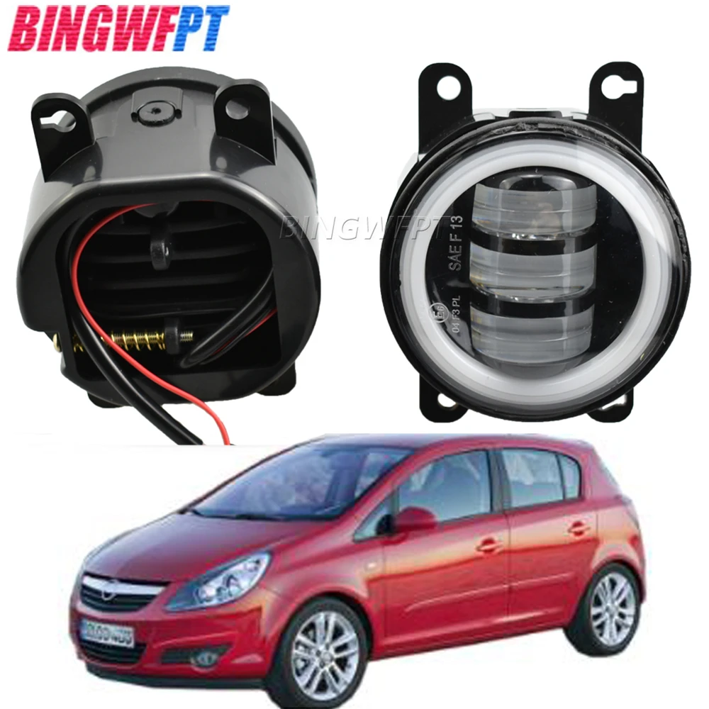 Lámpara LED antiniebla para coche, luces antiniebla de circulación diurna 12V, 2 unids/lote, para Opel Corsa D Hatchback 2007 2015| | - AliExpress