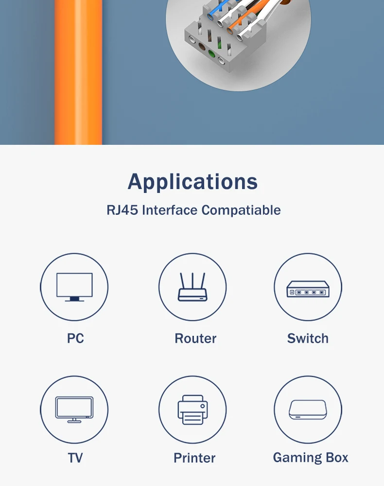 Sólidos, Design Premium, RJ45, Toolless, Cat7, 6A, CAT6, 22, 23AWG