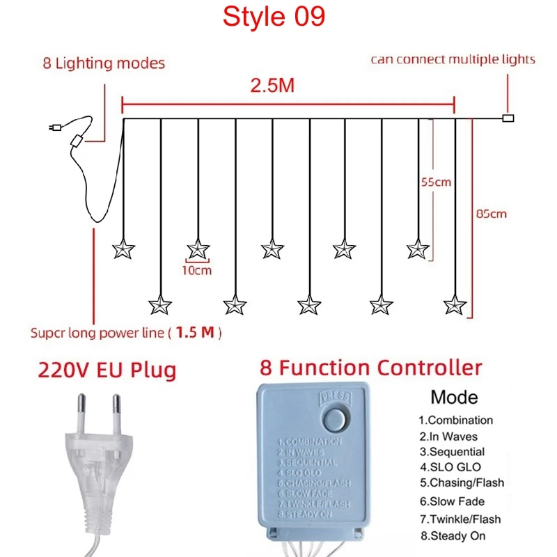 2-5M-Curtain-Light-LED-Star-Christmas-Garland-220V-EU-Outdoor-Indoor-lighting-String-Fairy-Lamp(5)