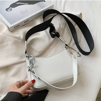 

Small Underarm Bag Crossbody Bags For Women 2020 Trend PU Leather Bag Chain Shoulder Handbags Female Travel Branded Hand Bag