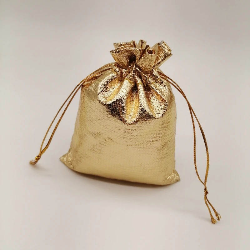 Premium Gift Bags Golden Silvery Fabric Bags Suitable - Temu