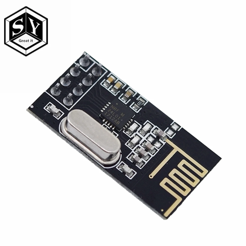 Отлично подходит для Arduino NRF24L01+ модуль беспроводной передачи данных 2,4G/NRF24L01 обновленная версия 2 Мбит/с NRF24L01 разъем Ada