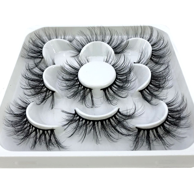 5 pairs natural false eyelashes fake lashes long makeup 3d mink eyelashes eyelash extension mink eyelashes for beauty