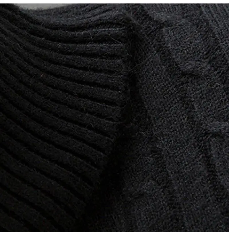 New Autumn Winter Men'S Sweater Men's Turtleneck Solid Color Casual Sweater Men's Slim Fit Brand Knitted Pullovers