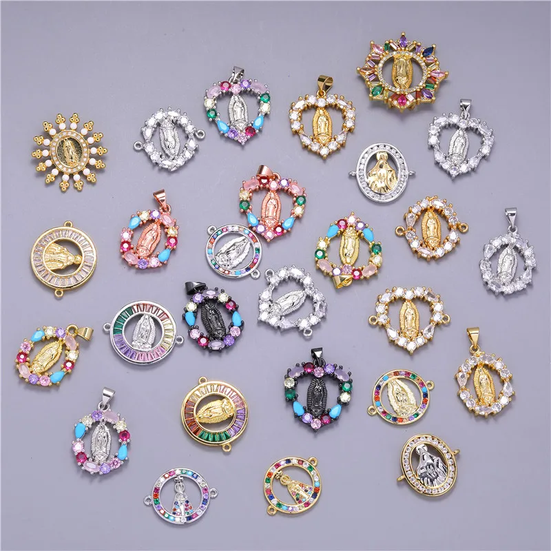 

Gold Bracelet Jewelry Accessories Animal Plant Rhinestone Connectors Charms for Jewelry Making DIY Jewelry Components Wholesale