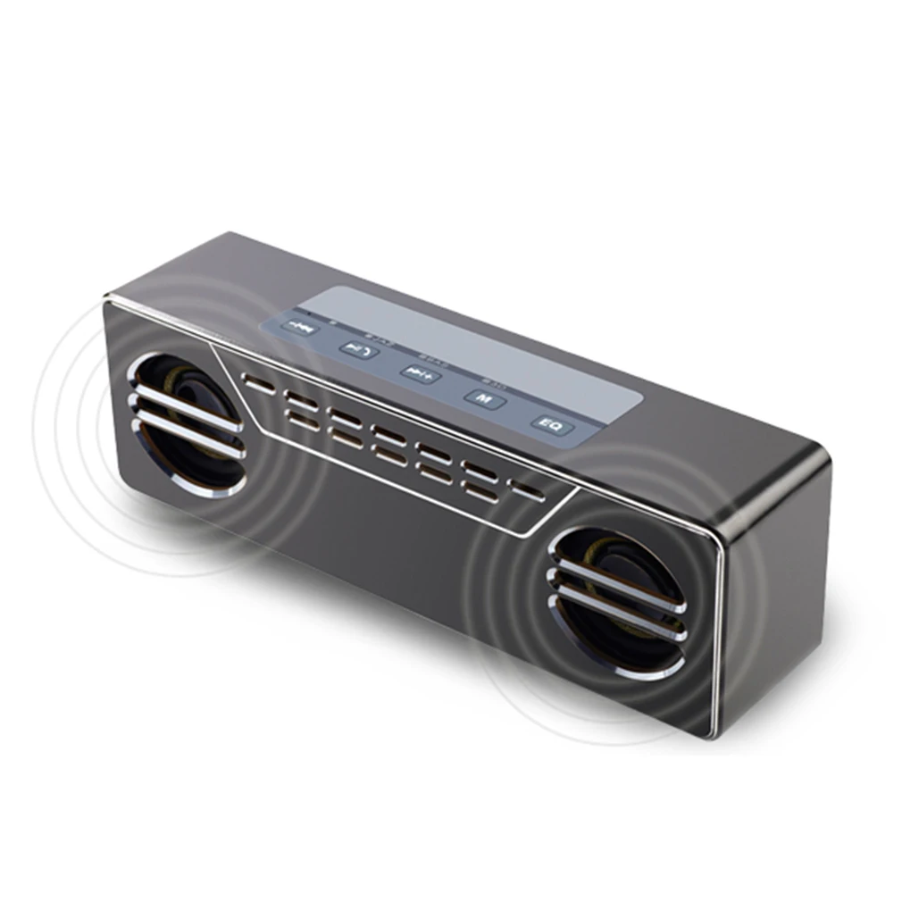 

Mini 600T LED Rechargeable Wireless Speaker Stereo HIFI Loudspeakers for PC MP3 Home Office Decoration Gift