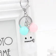 Стиль Топ Класс смолы милые Платье с изображением снеговика кулон Рождественский подарок для влюбленных пар сумка Автомобильный Брелок-подвеска