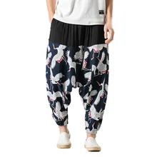 JAYCOSIN Мужские штаны, мужские новые стильные ретро сломанные цветочные брюки, мужские брюки, модные широкие брюки большого размера, свободные