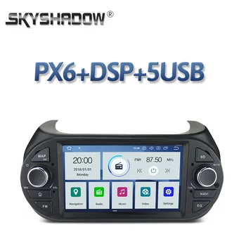 

DSP PX6 IPS Android 10 4GB + 64GB Car DVD Player GPS Map Wifi RDS Radio Bluetooth For Fiat Fiorino Citroen Nemo Peugeot Bipper