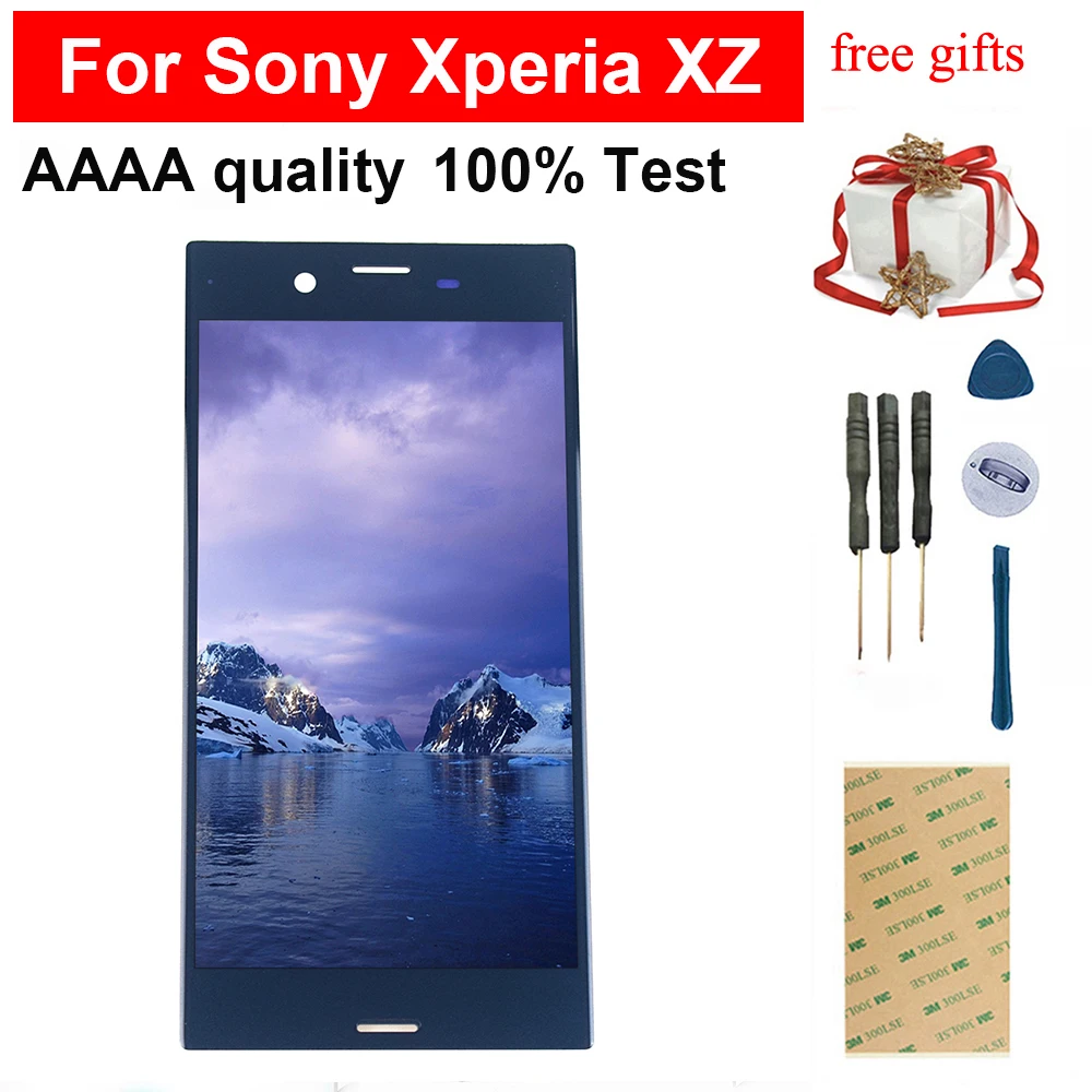 Для sony Xperia XZ lcd дисплей кодирующий преобразователь сенсорного экрана в сборе для