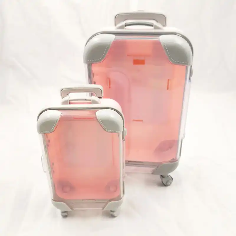 big pink suitcase
