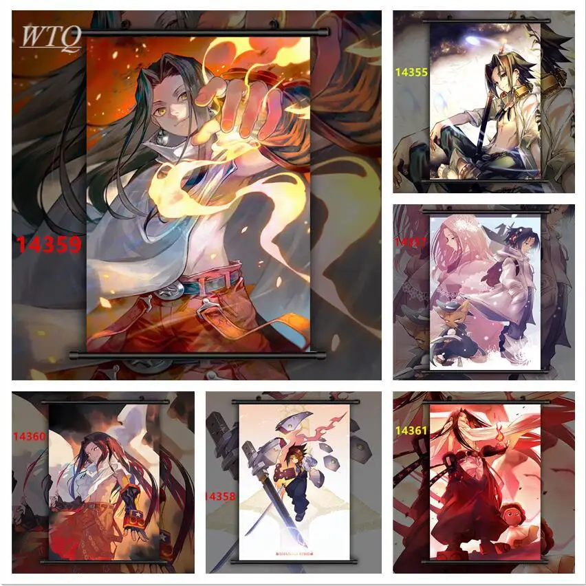 Anime Poster Sciamano King Asakura Yoh Asakura Hao Wall Poster Wall Decor Poster Wall Art Picture Poster Room Decor Home Decor