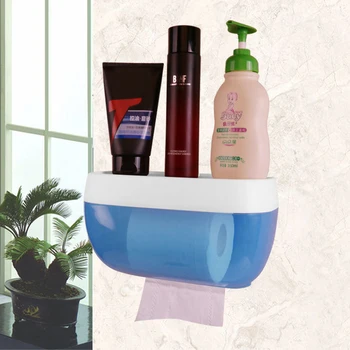 

New Design Toilet Paper Roll Holder Bathroom Tissue Box Paper Dispenser Waterproof Easy Install Waterproof Punch-free