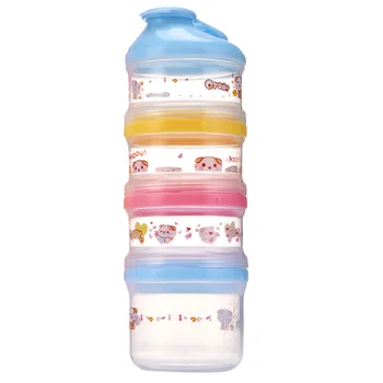 

Portable Baby Milk Powder Storage Box Travel Outdoor Milk Powder Box Large Capacity Milk Powder Container（Sky-blue）