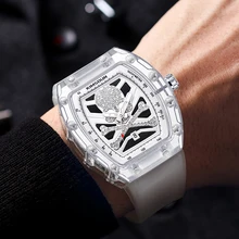 KIMSDUN Reloj de pulsera de cuarzo para hombre, cronógrafo Individual, resistente al agua, con espejo Hardlex, luminoso