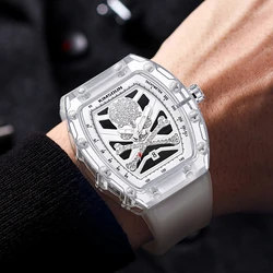 KIMSDUN Reloj de pulsera de cuarzo para hombre, cronógrafo Individual, resistente al agua, con espejo Hardlex, luminoso