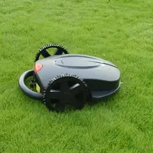 Горячая Робот газонокосилка с дождевиком черная роботизированная газонокосилка с хорошим качеством