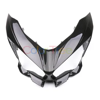 

Front Headlight Cover Trims Case For Kawasaki NINJA 400 NINJA400 2018 2019 Headlight Protection Carbon Fiber