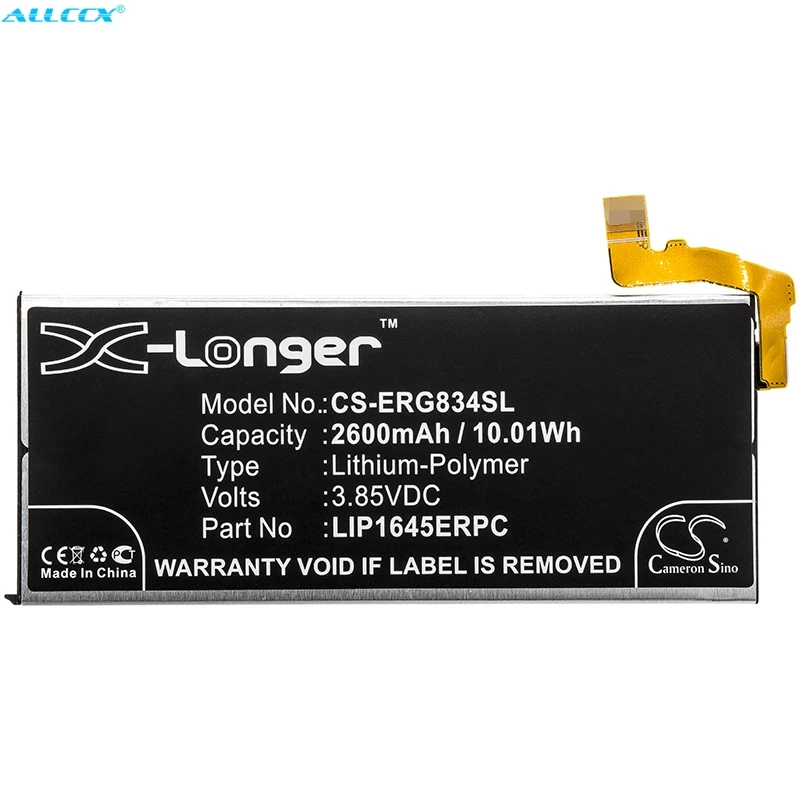 Аккумулятор Cameron Sino 2600 мАч LIP1645ERPC для Sony 701SO G8341 G8342 G8343 PF31 SO 01K SOV36 WiMAX 2 + Xperia XZ1