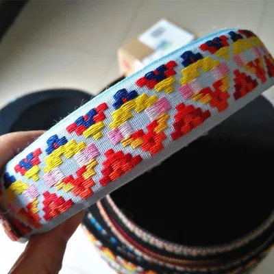 G 30mm 15 ярдов винтажная Этническая жаккардовая вышивка кружевные ленты с отделкой DIY одежда сумка аксессуары вышитая ткань - Цвет: G 30mm