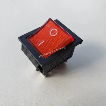 

10pcs rocker switch self locking 250V 15A switch 4/6pin 2gear KCD7-2211/N ON-OFF for Automatic baler oven power supply