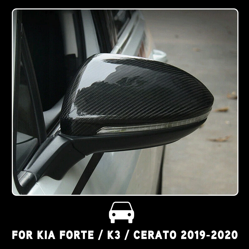 Pcmos 2 шт./компл. Боковая дверь заднего вида зеркала Накладка для Kia Forte / K3 Cerato 2019 2020