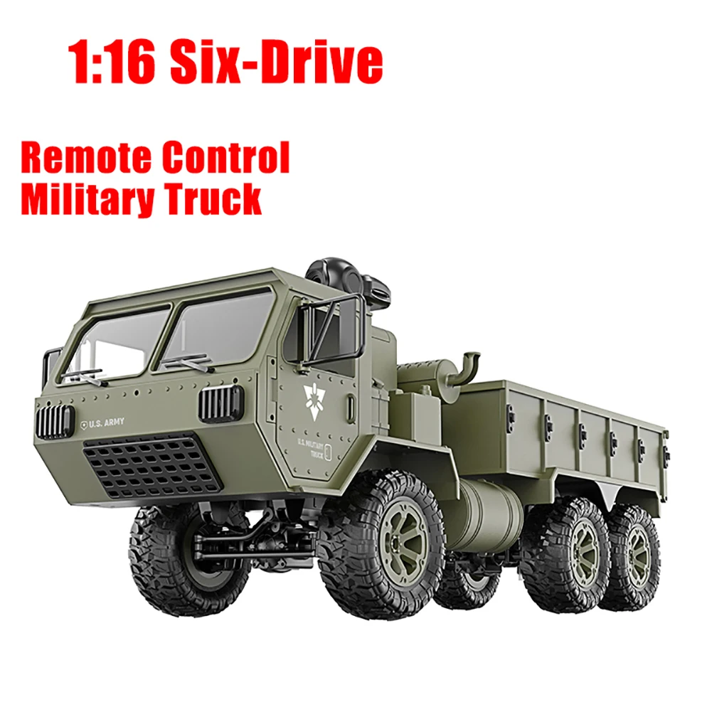 1/16 2,4G 6WD RC автомобиль военный грузовик M799 внедорожный автомобиль с передатчиком игрушка фузеляж Рама изготовлена из металла