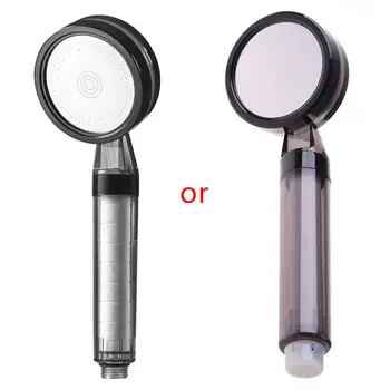 

Hand Held Shower Head Filter Water Pressure Boost Detachable Bathroom Showerhead
