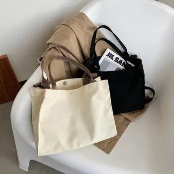 

Fashion Women Messenger Handbag Canvas Large Capacity Shoulder Bag Female Totes Popular Simple Female Daily Bag