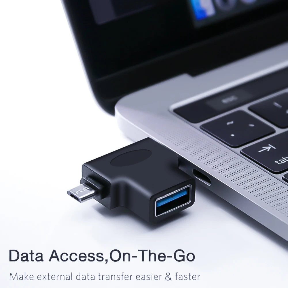 Новый адаптер для кабеля OTG 2 в 1 Micro USB Type C к 3 0 конвертер Samsung S10 S9 мобильного