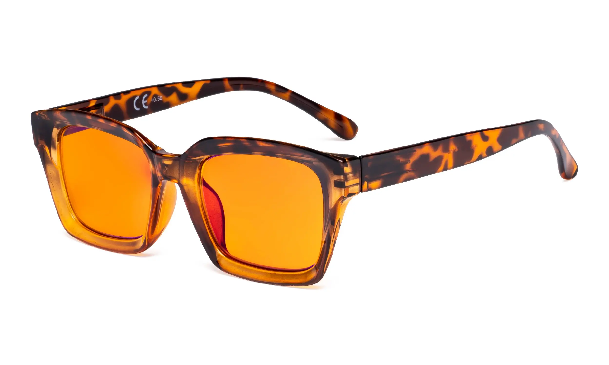 DEMI DS9106 Eyekepper Ladies Blue Blocking Computer Reading Glasses with Orange Tinted Filter Lens for Sleeping - Цвет оправы: DEMI