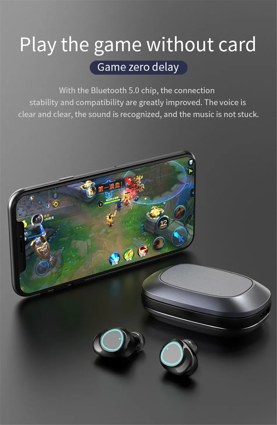 OTTWN TWS G16 Bluetooth наушники 5,0 сенсорное управление настоящие беспроводные стерео водонепроницаемые бинауральные наушники с шумоподавлением