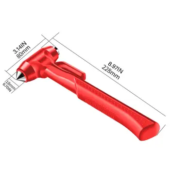 

Car Safety Emergency Escape Hammer Window Breaker Seatbelt Cutter Rescue Tool E7CA