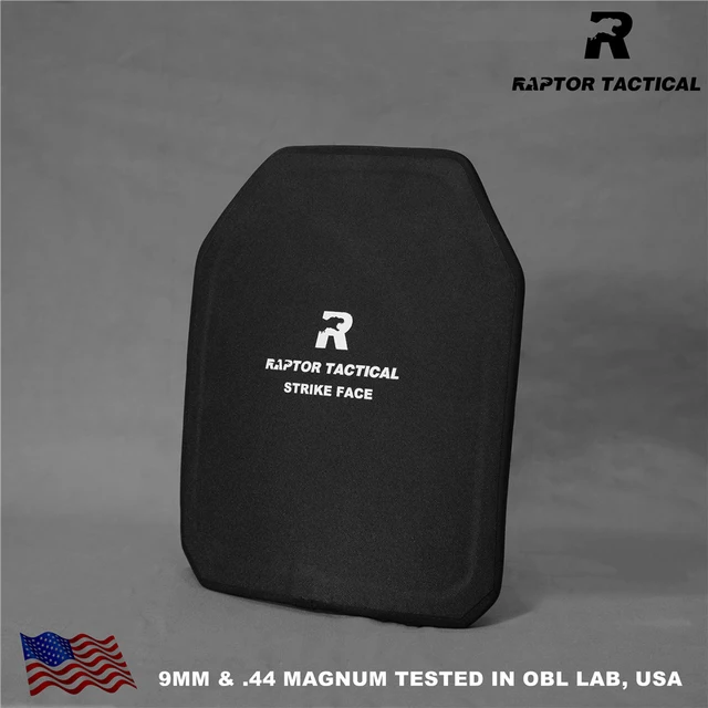 Raptor Tactical 10x12 Or 11x14 NIJ Level IIIA PE Bulletproof Ballistic Plate Level 3A Backpack Panel Against 9mm .44Mag 1 Piece 1