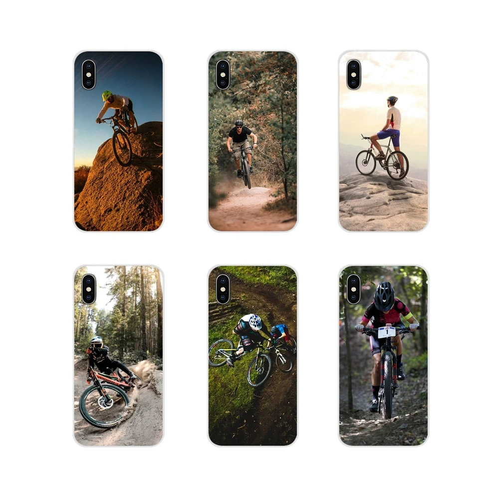 Прозрачный чехол из ТПУ для велосипедных велосипедов Samsung Galaxy A3 A5 A7 A9 A8 Star A6 Plus 2018