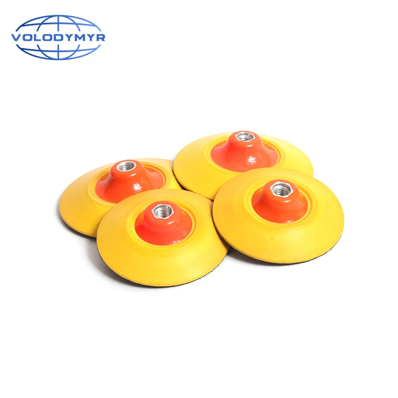 Soft Edge Backing Plate for Polishing Pad Rotary Polisher 5 or 6 Inch M14 M16 Adhesive Back Plate