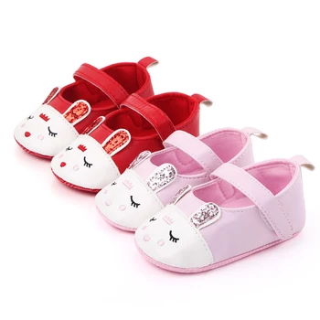 

New ewborn Baby Cartoon Sneaker Rabbit Stitchwork Anti-slip Single Shoes Sneaker Baby Shoes Girls