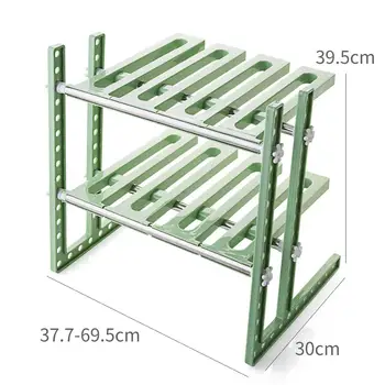 

2020Hot Extendible Kitchen Rack Under Sink Storage Rack Shelf Cooker Pot Pan Holder Cabinet Organizer Kitchen Organizer