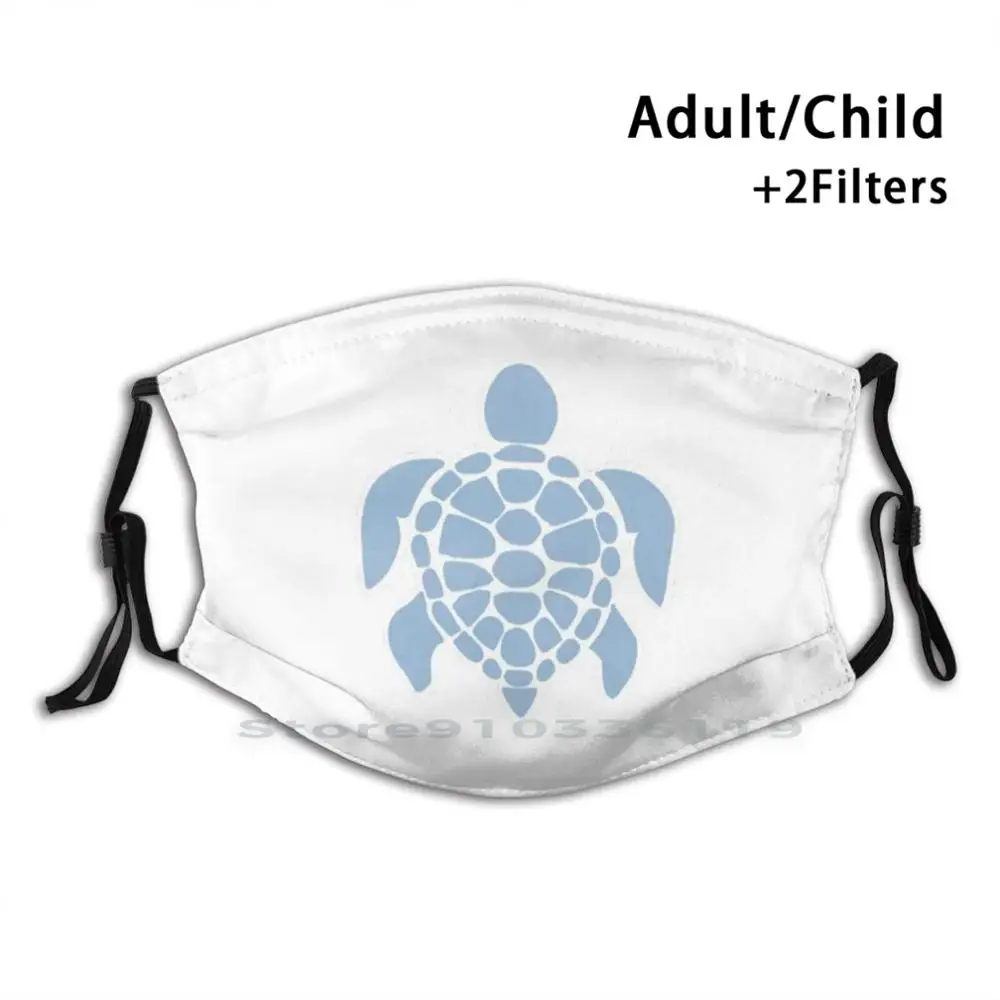 

Vsco Beachy Blue Sea Turtle Print Reusable Mask Pm2.5 Filter Face Mask Kids Sea Turtle Turtle Sea Beach Beachy Blue Light Blue