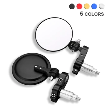 

Motorcycle Universal Rearview Mirror Handle Bar Ends 7/8" Mirrors For Benelli leoncino 500 trk 502 hyosung gt650r Moto Part